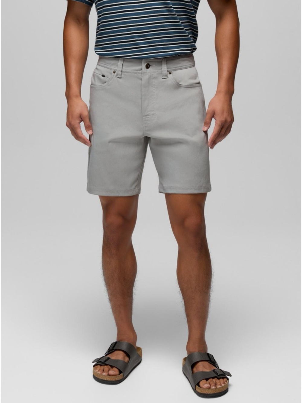 Prana Shorts Mens 30 Gray Stretch Zion 5-Pocket Nylon Outdoor Hiking Gorp